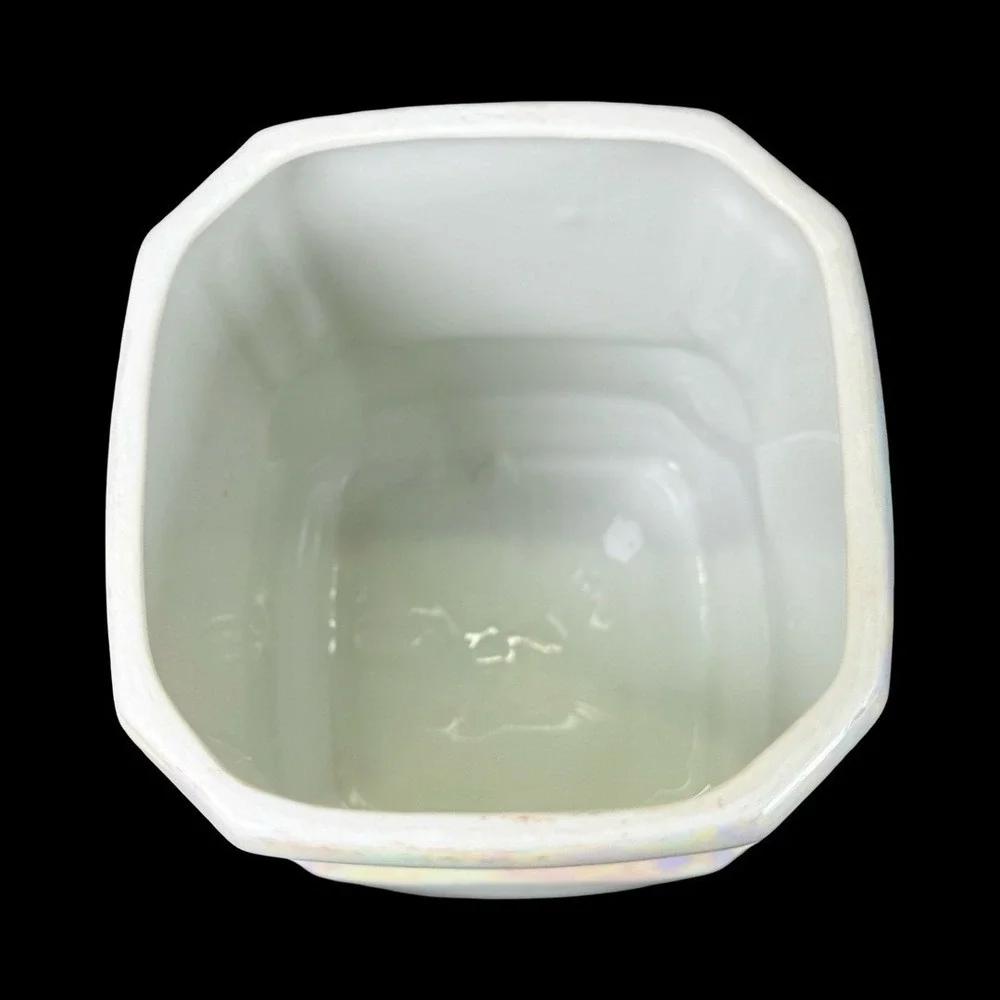MEPOCO‎ Wares Flour Canister Iridescent Lustreware Made In Germany Vintage
